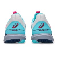 Baskets Asics Solution Speed FF 3 Padel Blanc Rose  Offre - Pas cher