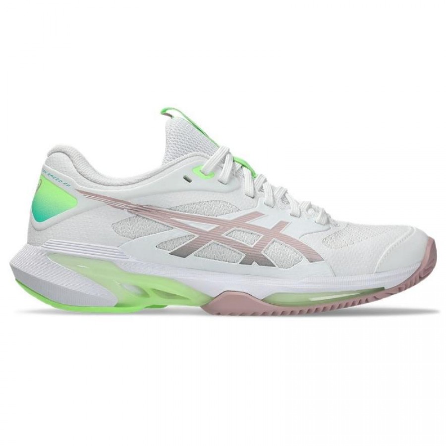Asics Solution Speed FF 4 Clay White Morganite Pink Women''s Sneakers PADELPOINT