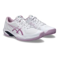 Asics Solution Swift FF 2 Clay White Pink Ube Women''s Sneakers  Offer + Cheap