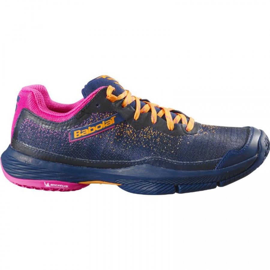 Babolat Jet Ritma Navy Navy Blue Fuchsia Baskets Femme  Offre - Pas cher