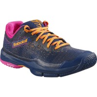 Babolat Jet Ritma Navy Navy Blue Fuchsia Baskets Femme  Offre - Pas cher