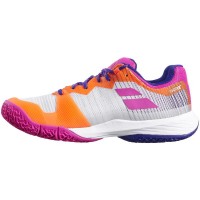 Chaussures Babolat Jet Ritma Gris Rose Femme  PADELPOINT Chaussures Babolat Jet Ritma Gris Rose Femme