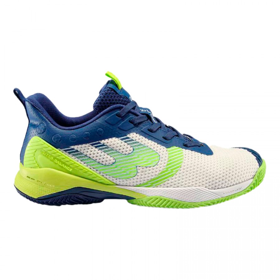 Baskets Bullpadel Juan Tello Vertex Grip 22I Blanc Vert  Offre - Pas cher