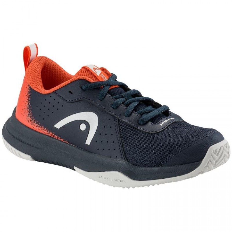 Head Sprint Court 4.0 Bleu Foncé Rouge Baskets Junior  Offre - Pas cher