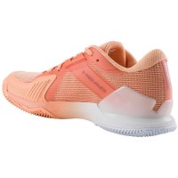 Baskets Femme Head Sprint Pro 4.0 Clay Coral White  Offre - Pas cher