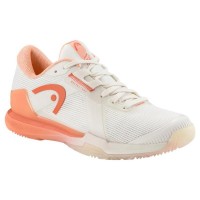 Head Sprint Pro 4.0 Padel White Coral Women''s Shoes  Offer + Cheap