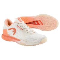 Head Sprint Pro 4.0 Padel White Coral Women''s Shoes  Offer + Cheap