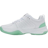Zapatillas Kswiss Court Express 2 Clay Blanco Menta Negro Mujer  Oferta + Barato