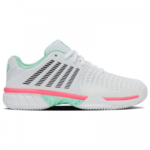 Zapatillas Kswiss Express Light 3 HB Clay Blanco Menta Rosa Mujer Zapatillas Kswiss Express Light 3 HB Clay Blanco Menta Rosa Mujer