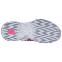 Zapatillas Kswiss Express Light 3 HB Padel Gris Blanco Rosa Neon Mujer  Oferta + Barato