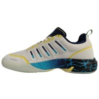 Kswiss Sanyo Ultra Court Padel Branco Azul Tênis  Oferta + Barato
