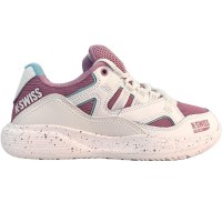 Baskets Femme Kswiss Tura Team Padel Blanc Violet  Offre - Pas cher