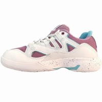 Baskets Femme Kswiss Tura Team Padel Blanc Violet  Offre - Pas cher