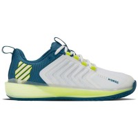 Zapatillas Kswiss Ultrashot 3 Blanco Azul Amarillo Fluor  Oferta + Barato