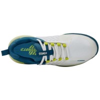 Zapatillas Kswiss Ultrashot 3 Blanco Azul Amarillo Fluor  Oferta + Barato
