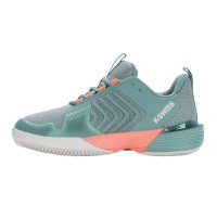 Kswiss Ultrashot 3 White Turquoise Sneakers  Offer + Cheap