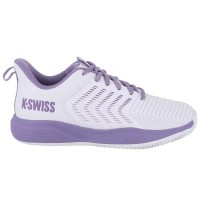 Zapatillas Kswiss Ultrashot Light Clay Blanco Lavanda Mujer