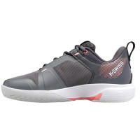 Baskets Femme Kswiss Ultrashot Team Gris Rose  Offre - Pas cher