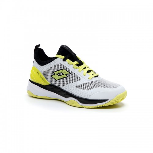 Zapatillas Lotto Mirage 200 Blanco Amarillo Neon Negro Mujer Zapatillas Lotto Mirage 200 Blanco Amarillo Neon Negro Mujer