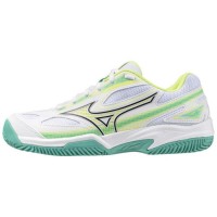 Tênis Mizuno Break Shot 4 Clay Branco Preto Lima para Mulheres  Oferta + Barato