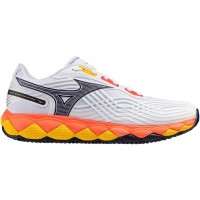 Mizuno Wave Enforce Tour 2 Clay White Blue Coral Sneakers  Offer + Cheap