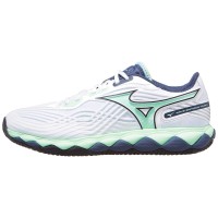 Mizuno Wave Enforce Tour 2 Terre Battue Blanc Vert Bleu Sneakers  Offre - Pas cher
