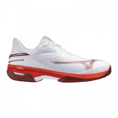 Tênis Mizuno Wave Exceed Court Clay White Red