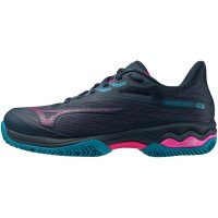 Baskets Femme Mizuno Wave Exceed Light 2 Padel Bleu Marine Fuchsia  Offre - Pas cher