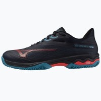 Zapatillas Mizuno Wave Exceed Light 2 Padel Negro Azul Rojo  Oferta + Barato