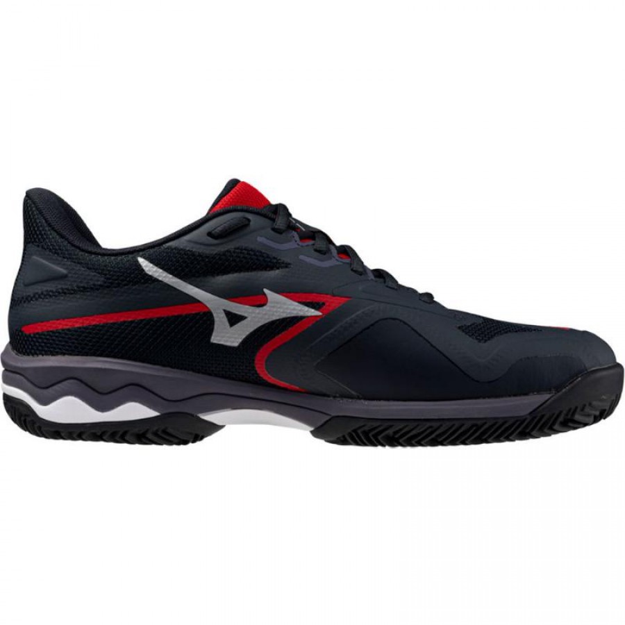 Mizuno Wave Exceed Light 2 Padel Preto Branco Vermelho Sapatilhas  Oferta + Barato