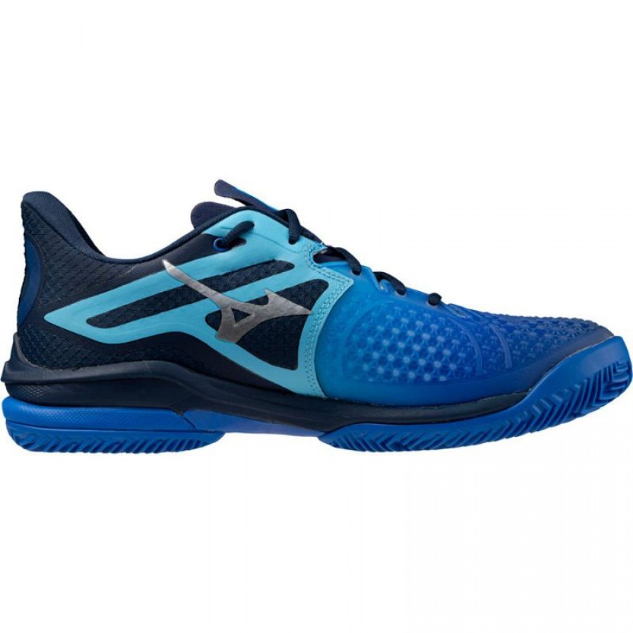 Mizuno Wave Exceed Tour 6 terre battue Bleu Blanc Baskets  Offre - Pas cher