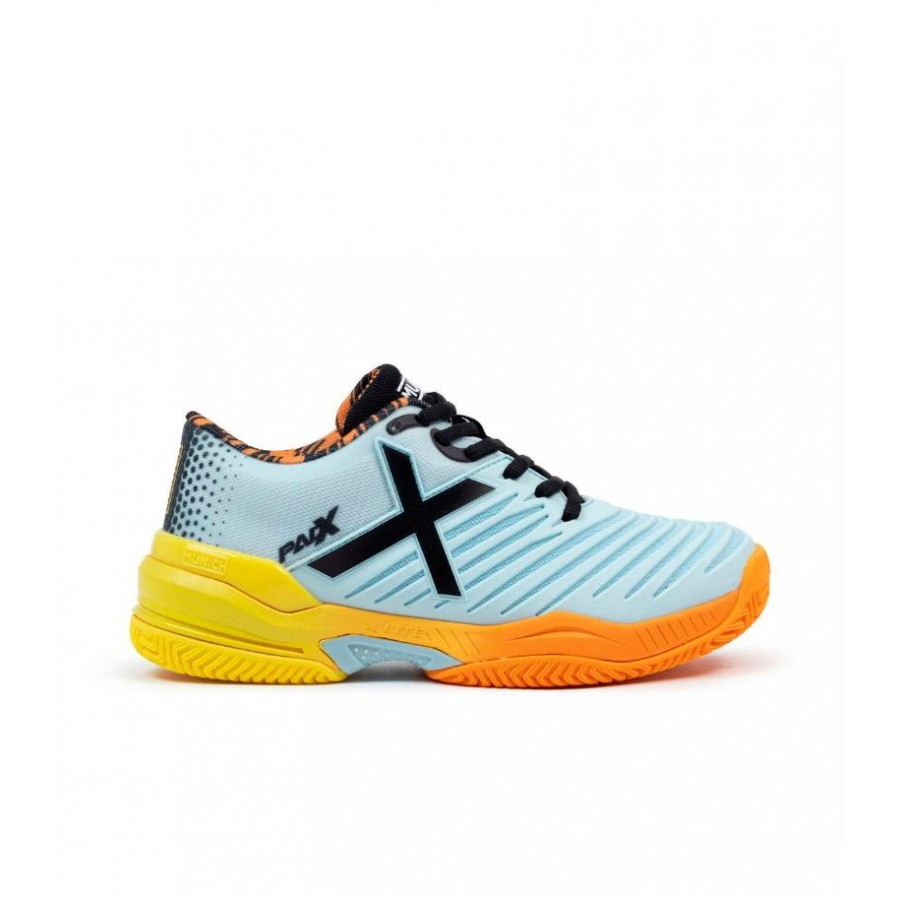 Munich Padx 58 Padel Sneakers Gris Orange Femme