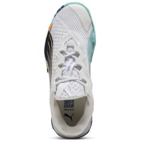 Puma Nova Elite Blanc Noir Bleu Baskets  Offre - Pas cher