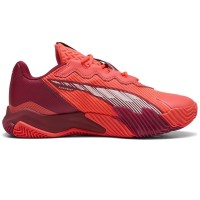 Baskets Puma Nova Elite Rouge Bordeaux Blanc  Offre - Pas cher