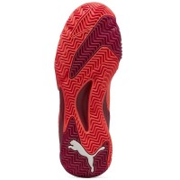 Baskets Puma Nova Elite Rouge Bordeaux Blanc  Offre - Pas cher