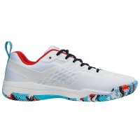 Salming Rebel Light Dazzle Branco Vermelho Azul Sapatos Femininos  Oferta + Barato