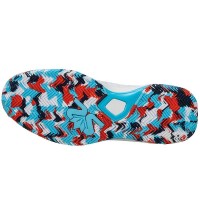 Salming Rebel Light Dazzle Branco Vermelho Azul Sapatos Femininos  Oferta + Barato