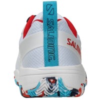 Salming Rebel Light Dazzle Branco Vermelho Azul Sapatos Femininos  Oferta + Barato