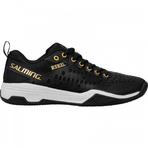 Zapatillas Salming Rebel Negro Blanco Dorado Zapatillas Salming Rebel Negro Blanco Dorado