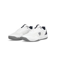 Wilson Courtglide White Navy Blue Gray Sneakers