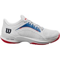 Chaussures Femme Wilson Hurakn 2.0 Blanc Bleu Rouge  Offre - Pas cher