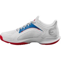 Chaussures Femme Wilson Hurakn 2.0 Blanc Bleu Rouge  Offre - Pas cher