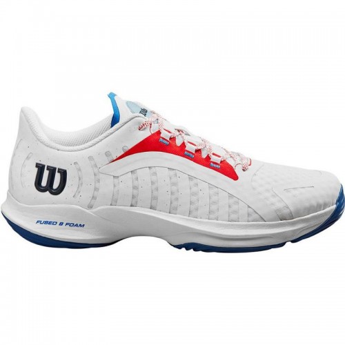 Zapatillas Wilson Hurakn Pro Blanco Rojo Azul Zapatillas Wilson Hurakn Pro Blanco Rojo Azul