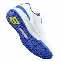 Wilson Intrigue Pro Blanc Bleu Baskets Femme  Offre - Pas cher