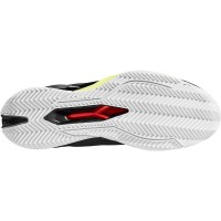 Zapatillas Wilson Rush Pro 4.0 Clay Negro Blanco Amarillo  Oferta + Barato