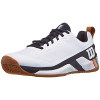 Wilson Rush Pro 4.5 Clay White Navy Blue Sneakers  Offer + Cheap