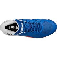 Tênis Wilson Rush Pro Ace Clay Azul Branco Vermelho  Oferta + Barato
