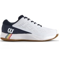 Tênis Wilson Rush Pro Ace Clay Branco Azul Marinho  Oferta + Barato