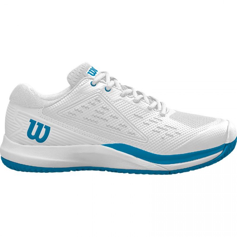 Tênis Wilson Rush Pro Ace OZ Branco Azul  Oferta + Barato