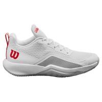Wilson Rush Pro Lite Branco Pérola Sapatos Azuis  Oferta + Barato